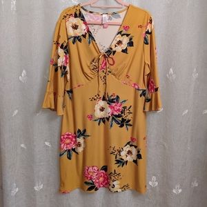 Dress Tunic Yellow No Boundaries Large